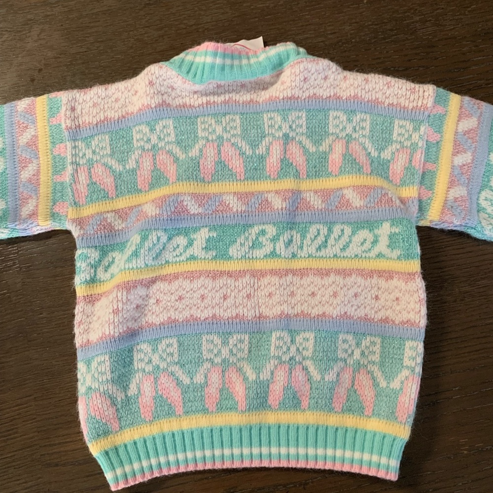 Vintage ballet dance sweater